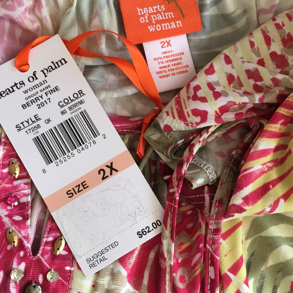🌷❌SOLD❌NWT 2X Leaf Tunic/Top - Picture 6 of 6